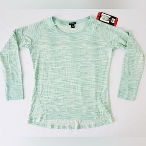 NWT Champion Elite Striped Long Sleeve Pullover Warmup Workout Women's Size Med
